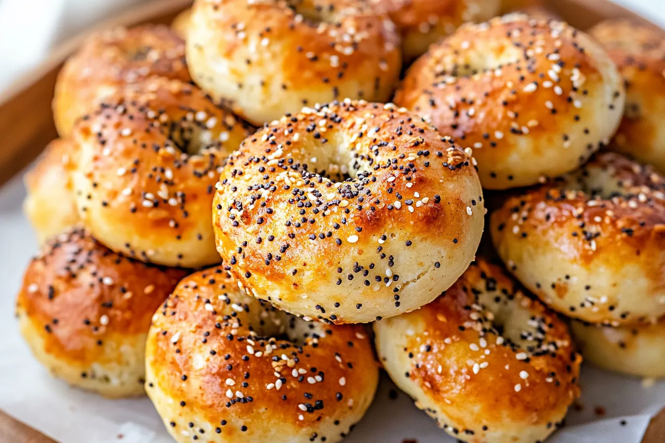 Fluffy Air Fryer Mini Bagels Recipe