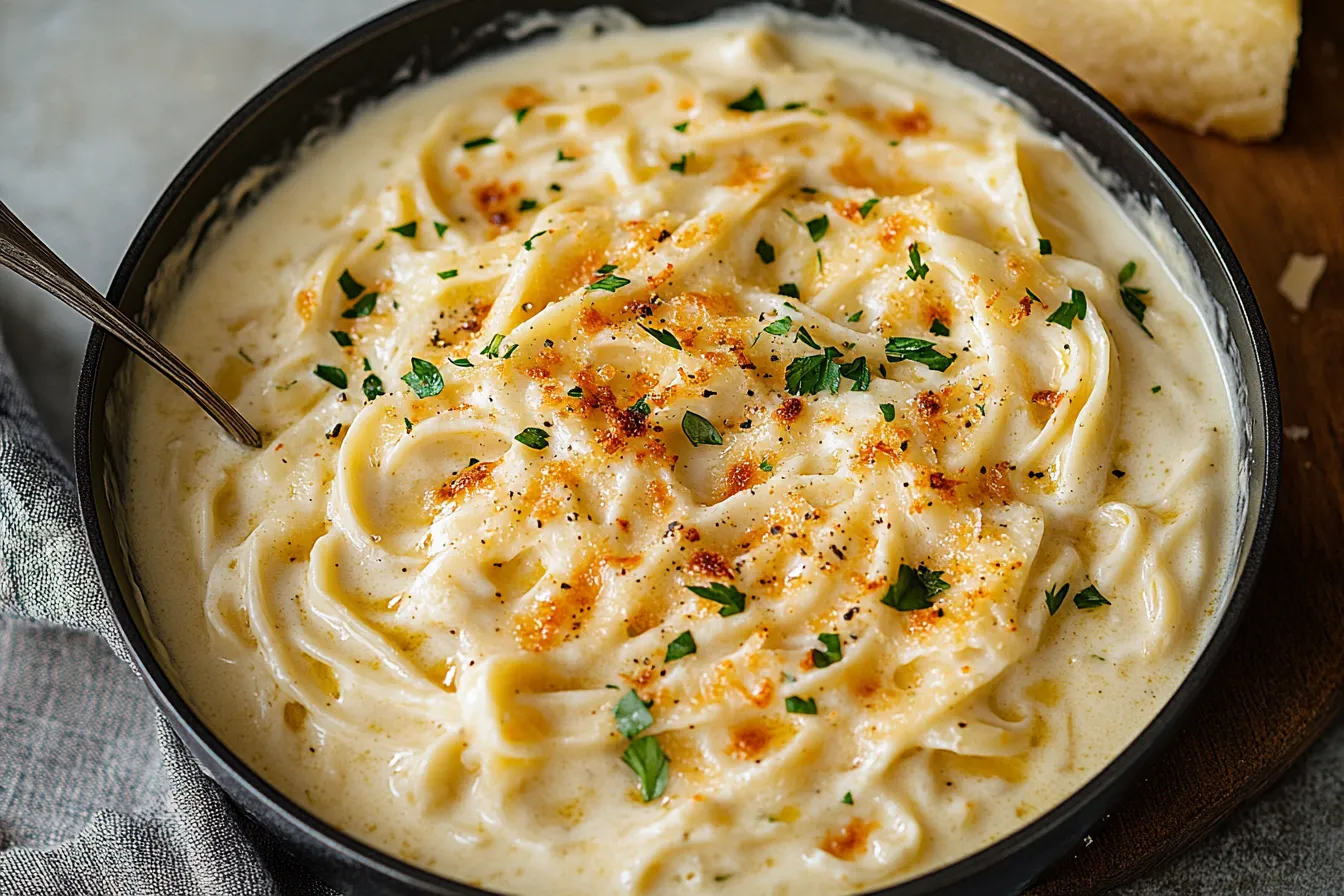 Silky Garlic Parmesan Alfredo Sauce – Creamy & Easy to Make