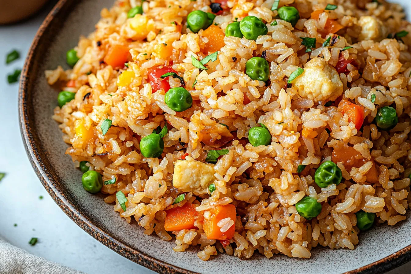 Easy Vegetable Fried Brown Rice