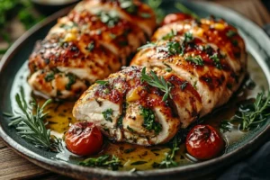 Spinach and Ricotta Stuffed Chicken Breasts