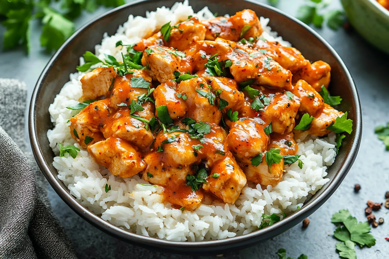 Coconut Chicken Rice Bowl 