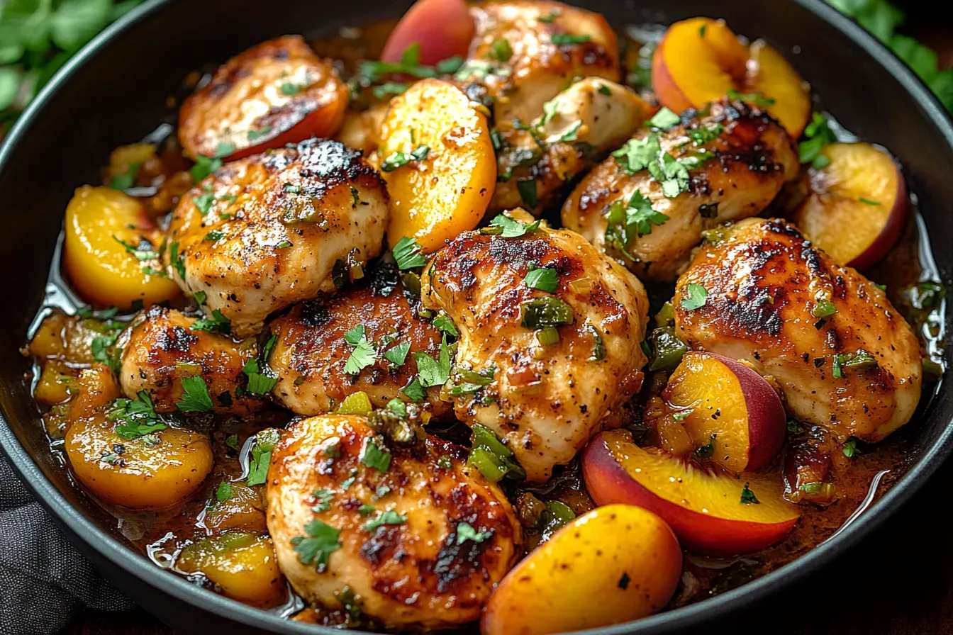 Jalapeño Peach Glazed Chicken – Sweet and Spicy Recipe