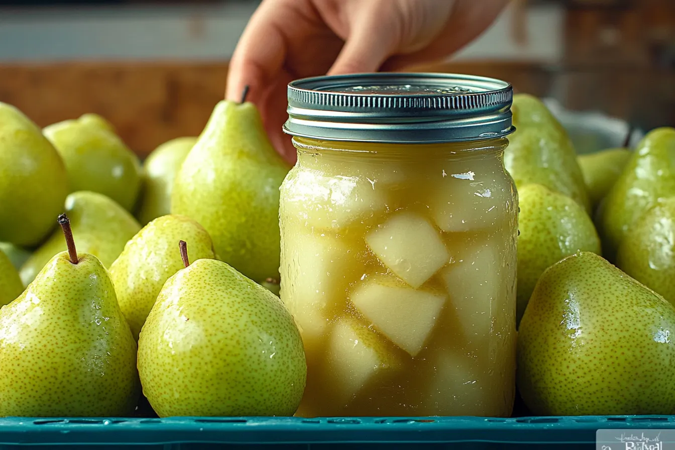 Canned pears in light syrup