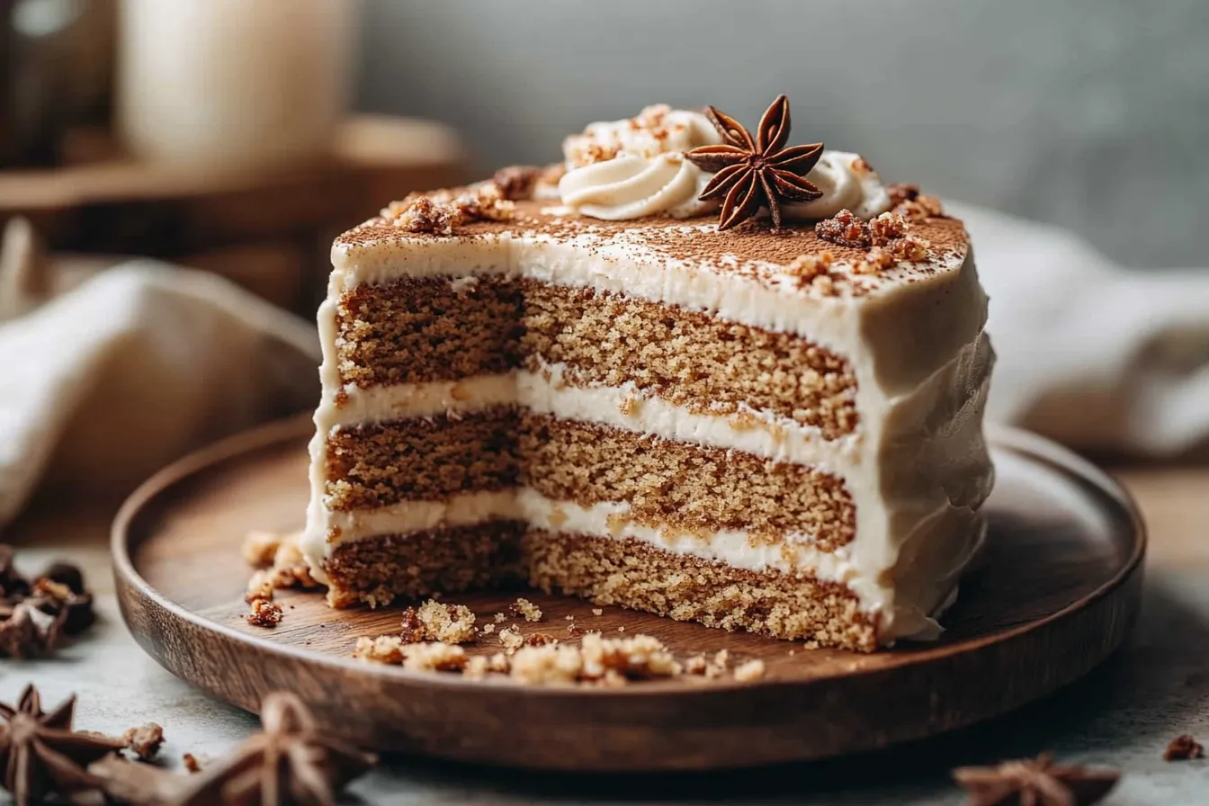 Moist Spice Cake with Brown Butter Cream Cheese Frosting