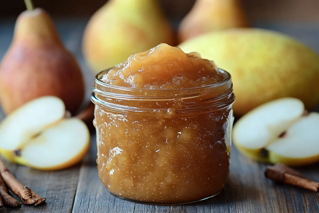 Easy Crockpot Pear Butter