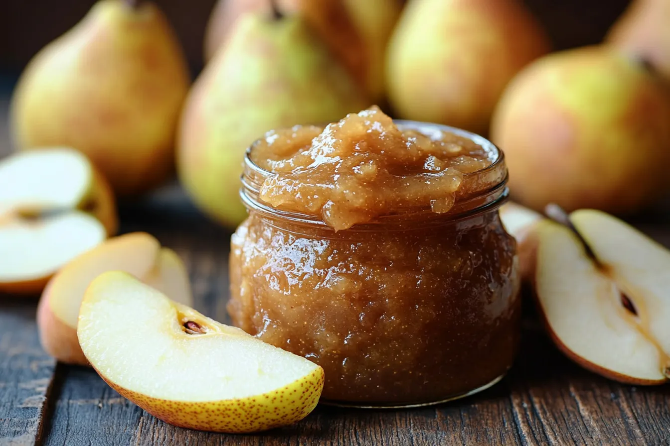 Easy Crockpot Pear Butter 