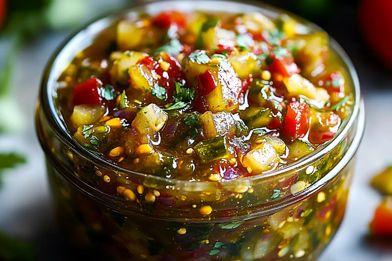 Homemade Sweet and Spicy Pickle Relish – Perfect for BBQs