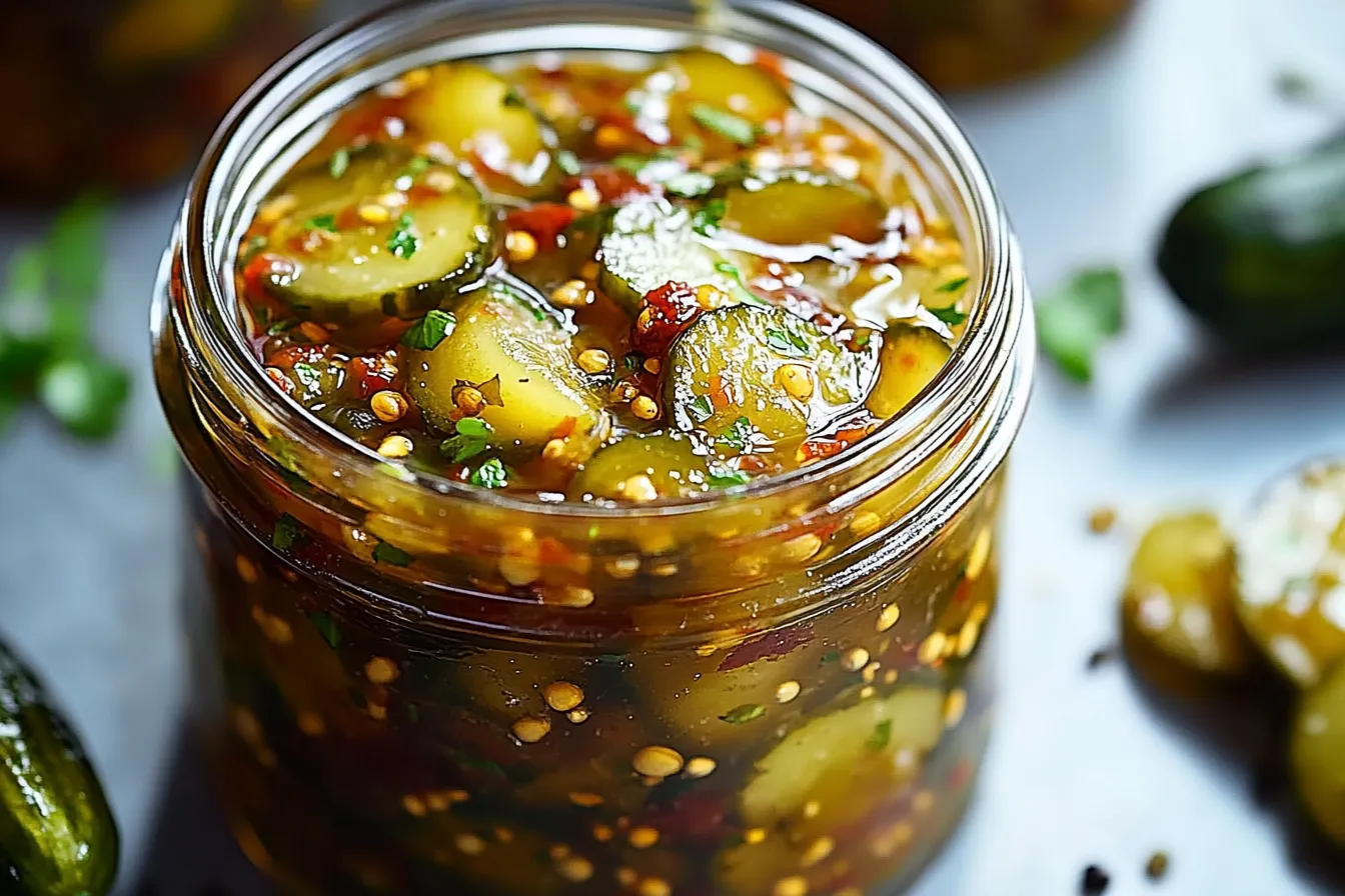 Homemade Sweet and Spicy Pickle Relish