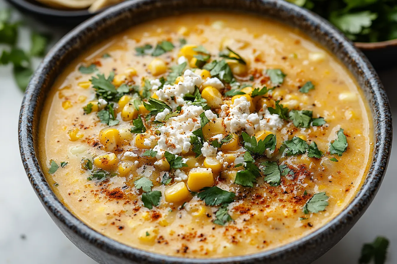 Mexican Street Corn Soup - A Flavorful Twist on Elote