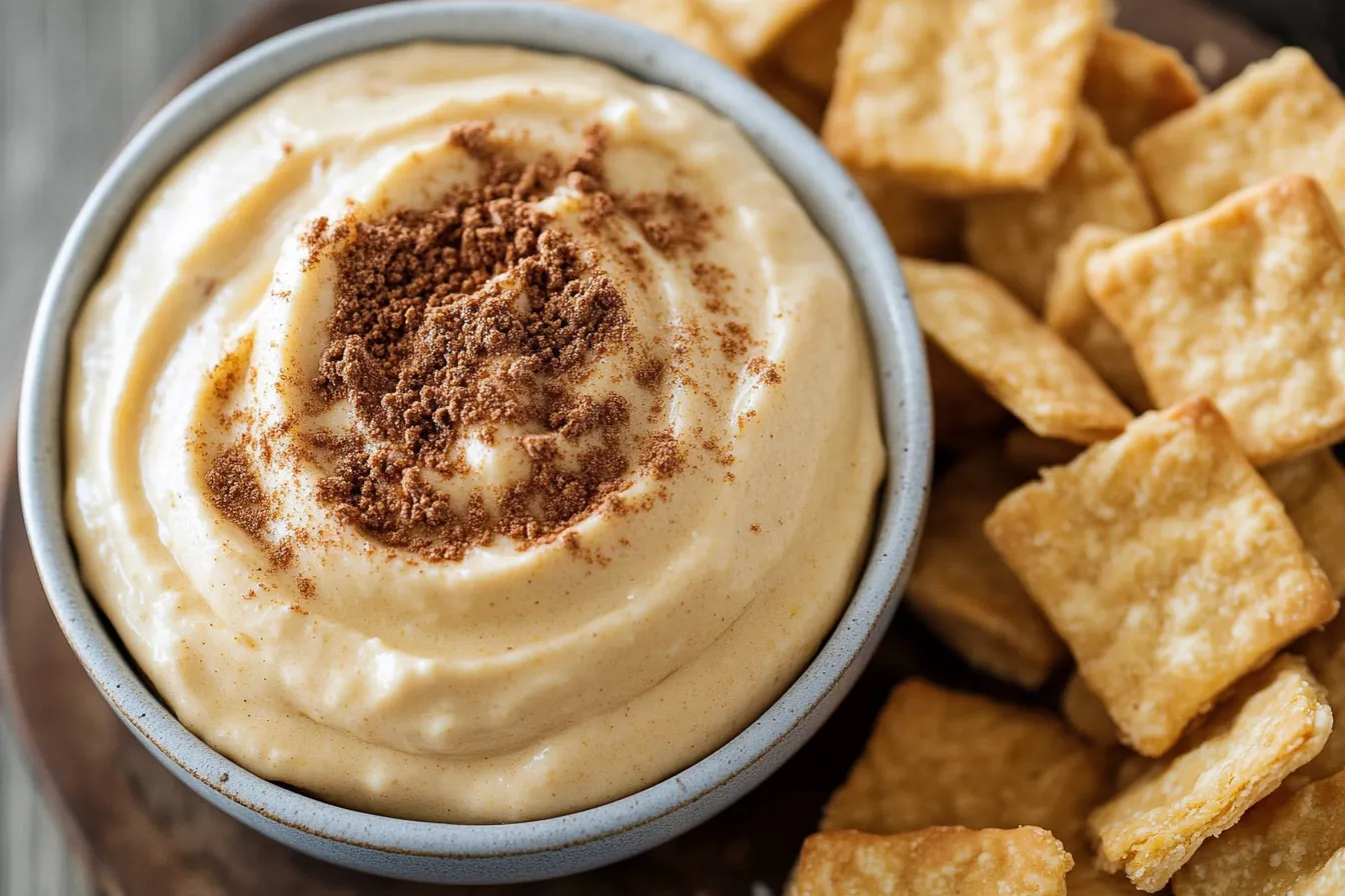 Pumpkin Mousse Dip with Pie Crust Dippers