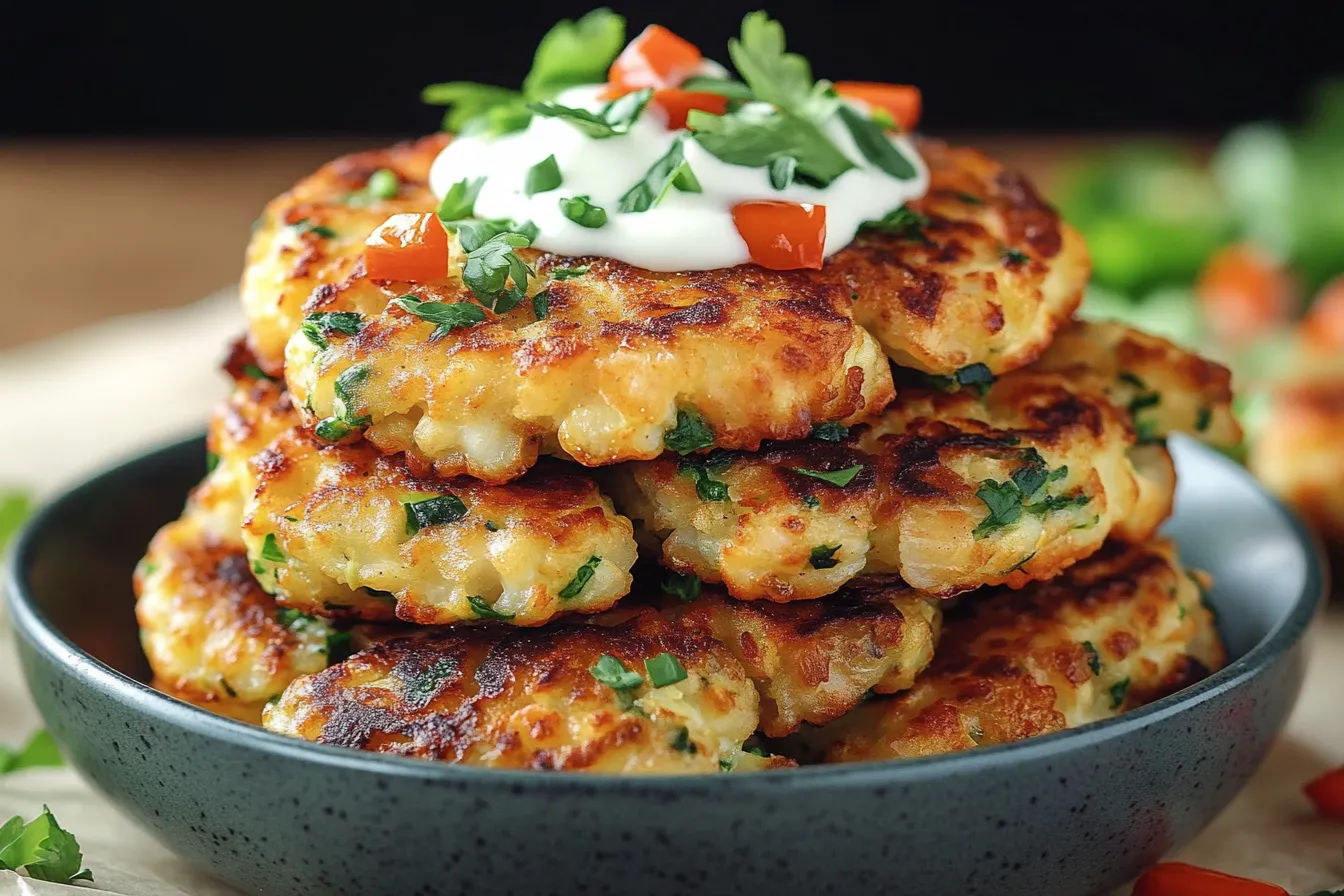 Crispy Cauliflower Fritters – Easy & Healthy Snack Recipe