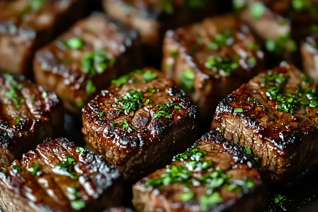 Juicy Air Fryer Steak Bites with Garlic and Herbs