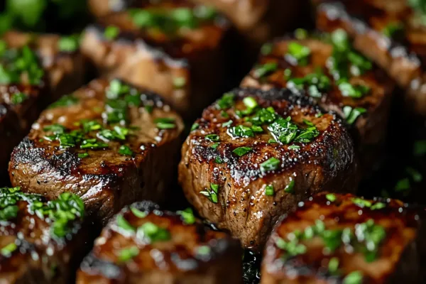 Juicy Air Fryer Steak Bites with Garlic and Herbs