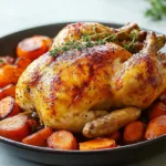 Roast Chicken with Carrots